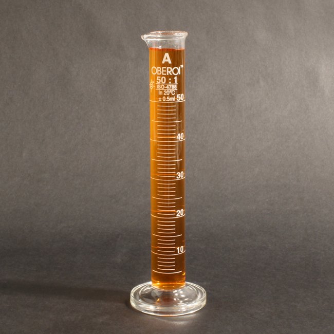 50 ml Graduated Cylinder, Round Base, Class A