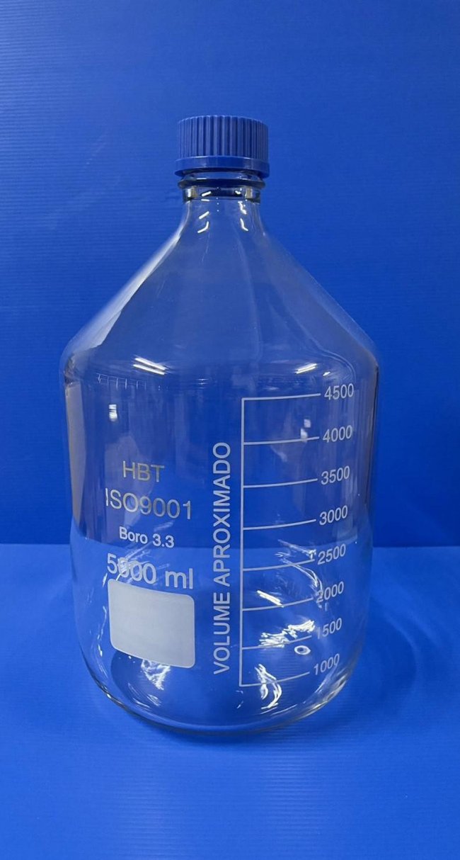 ขวดแล็บ laboratory bottle (media bottle) 5000 ml.