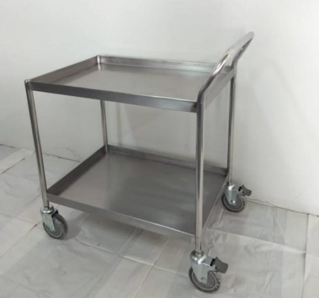 รถเข็นสแตนเลส ห้องแล็บ รุ่น Bu-065